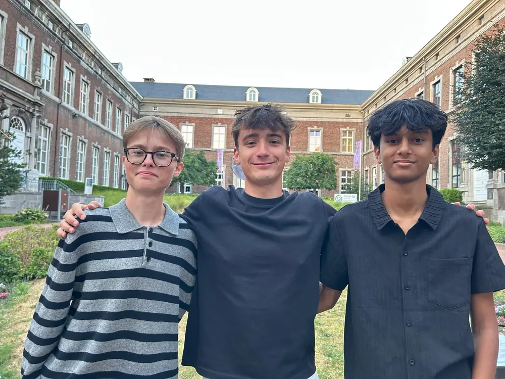 Naman Upreti, Bastijn Frissaer en Emile Vandersmissen, de oprichters van Verox